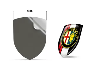 Alfa Romeo Motorlogo Universal Hochwertig Professionell